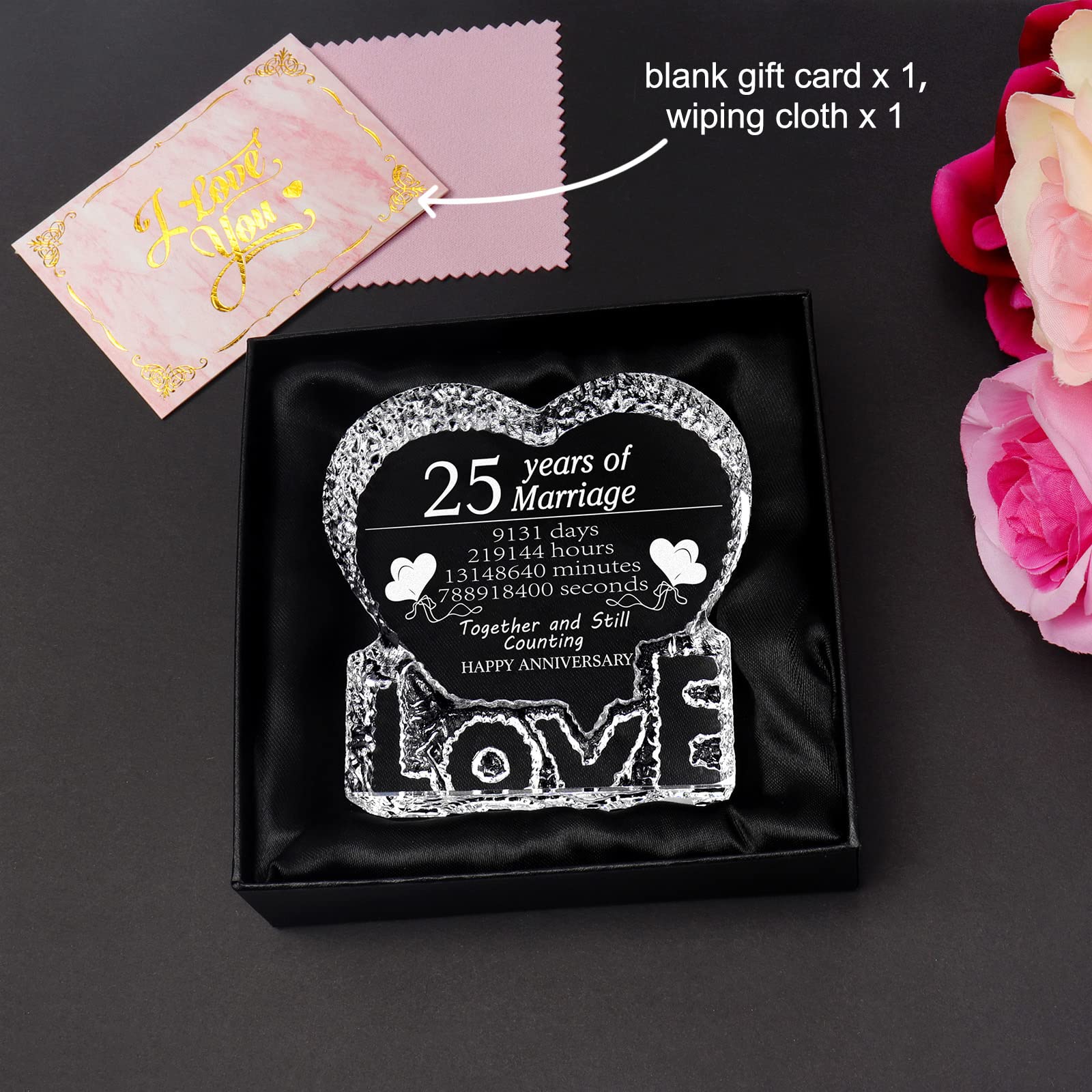 25th Anniversary Crystal Gifts for Couples - Wedding & Home Decor