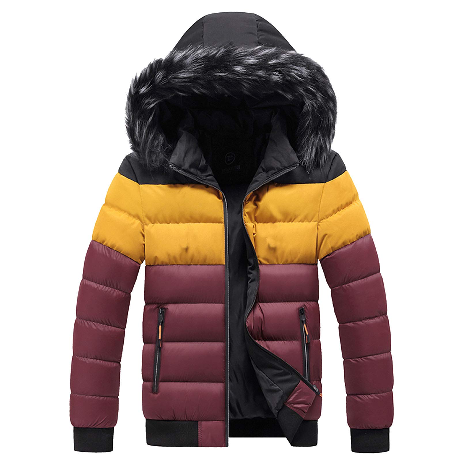 Men's Soft Shell Winter Jacket - Windproof, Warm & Hooded - Outdoor Hiking, Skiing & Casual Wear