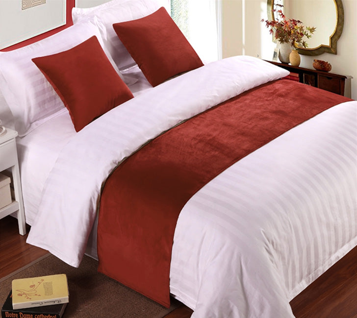 Pillowtex Faux Suede Bed Scarf - Luxury Decorative Throw Blanket for Bed, Sofa & Couch - Soft & Stylish Home Decor Accessory