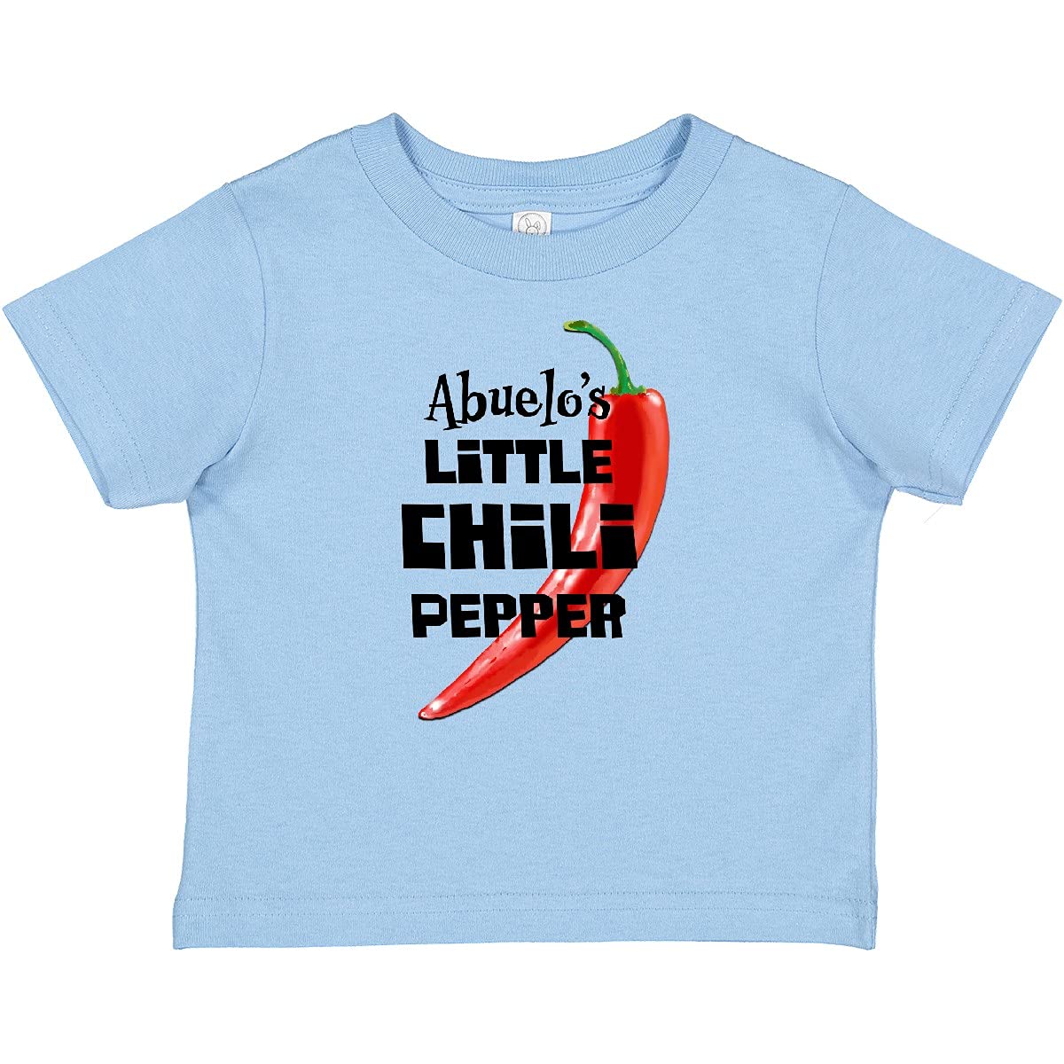 Abuelo's Little Chili Pepper Baby T-Shirt - Cute Hispanic-Themed Infant Clothes | Perfect for Family Gatherings & Cultural Celebrations