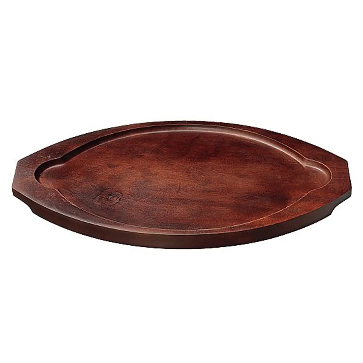 Premium EBM Oval Wooden Base for Double Handle Skillet - Durable & Stylish Cookware Stand for Kitchen, Stovetop & Serving - Perfect for Cast Iron Pans, Dutch Ovens & Skillets
