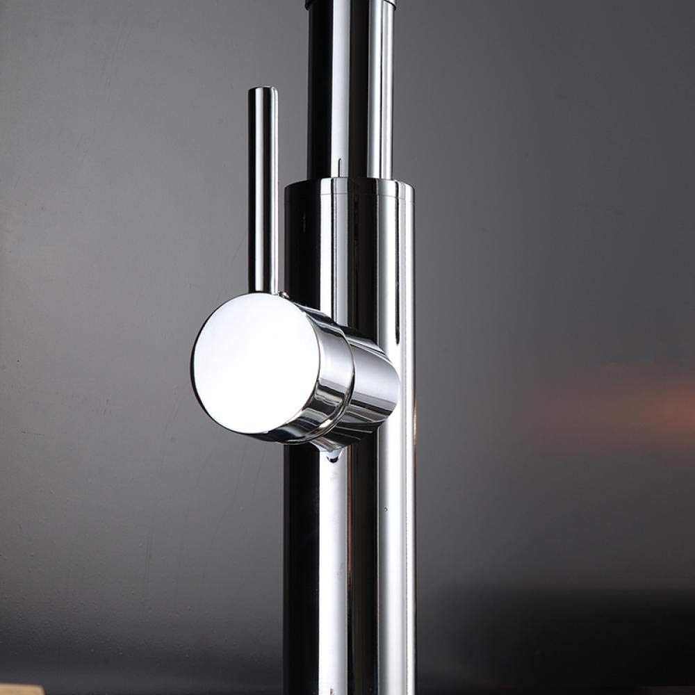 Pull Out Kitchen Faucet with Dual Spray Nozzle - Single Handle Deck Mounted Hot & Cold Water Mixer Tap for Sink - Perfect for Washing Dishes, Filling Pots & Cleaning Vegetables