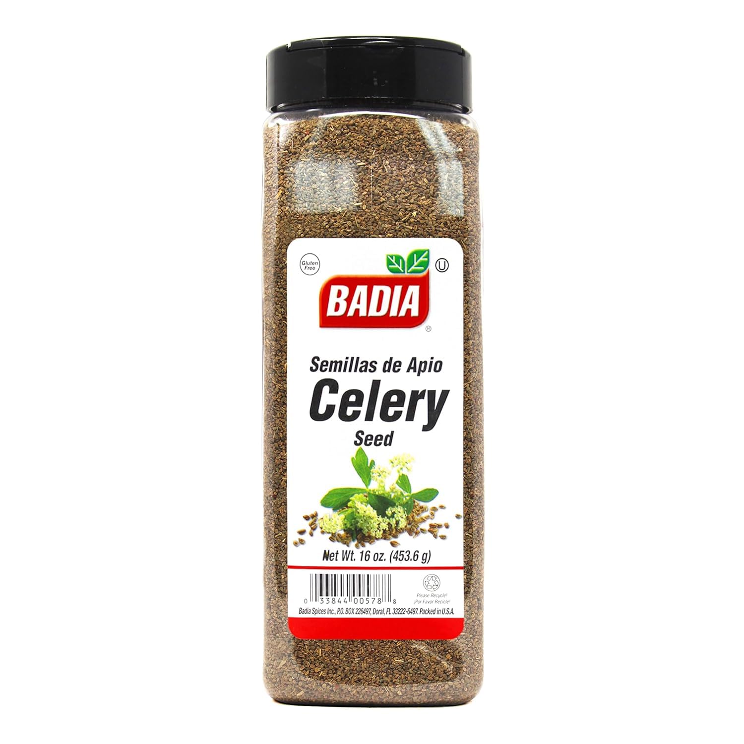 Badia Whole Celery Seeds 16 oz - Premium Aromatic Spice for Pickling, Cooking, Seasoning & Salad Dressings | Perfect for Homemade Pickles, Soups, and Spice Blends