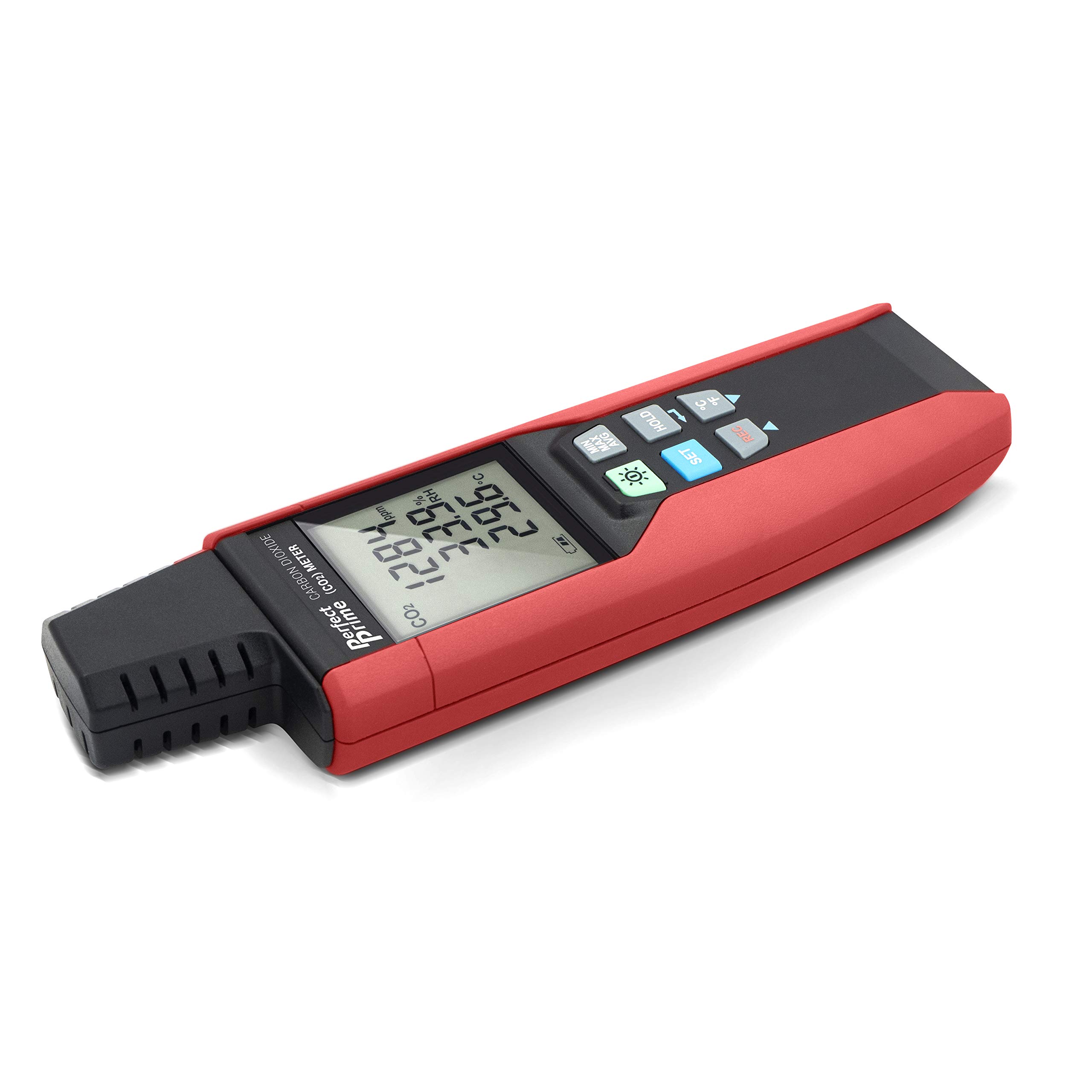 CO2512 High Concentration (30,000 ppm) USB CO2 Carbon Dioxide Monitor with Temperature & Humidity Data Logger - Indoor Air Quality Meter for Home, Office, and Greenhouse