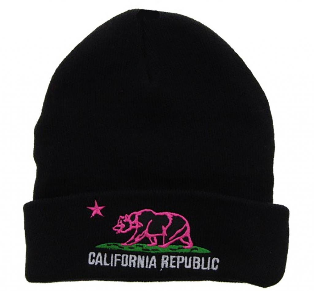 Milani California Republic Cuffed Beanie with Embroidered Cali Bear - Warm Winter Hat for Men & Women - Perfect for Skiing, Snowboarding & Outdoor Adventures