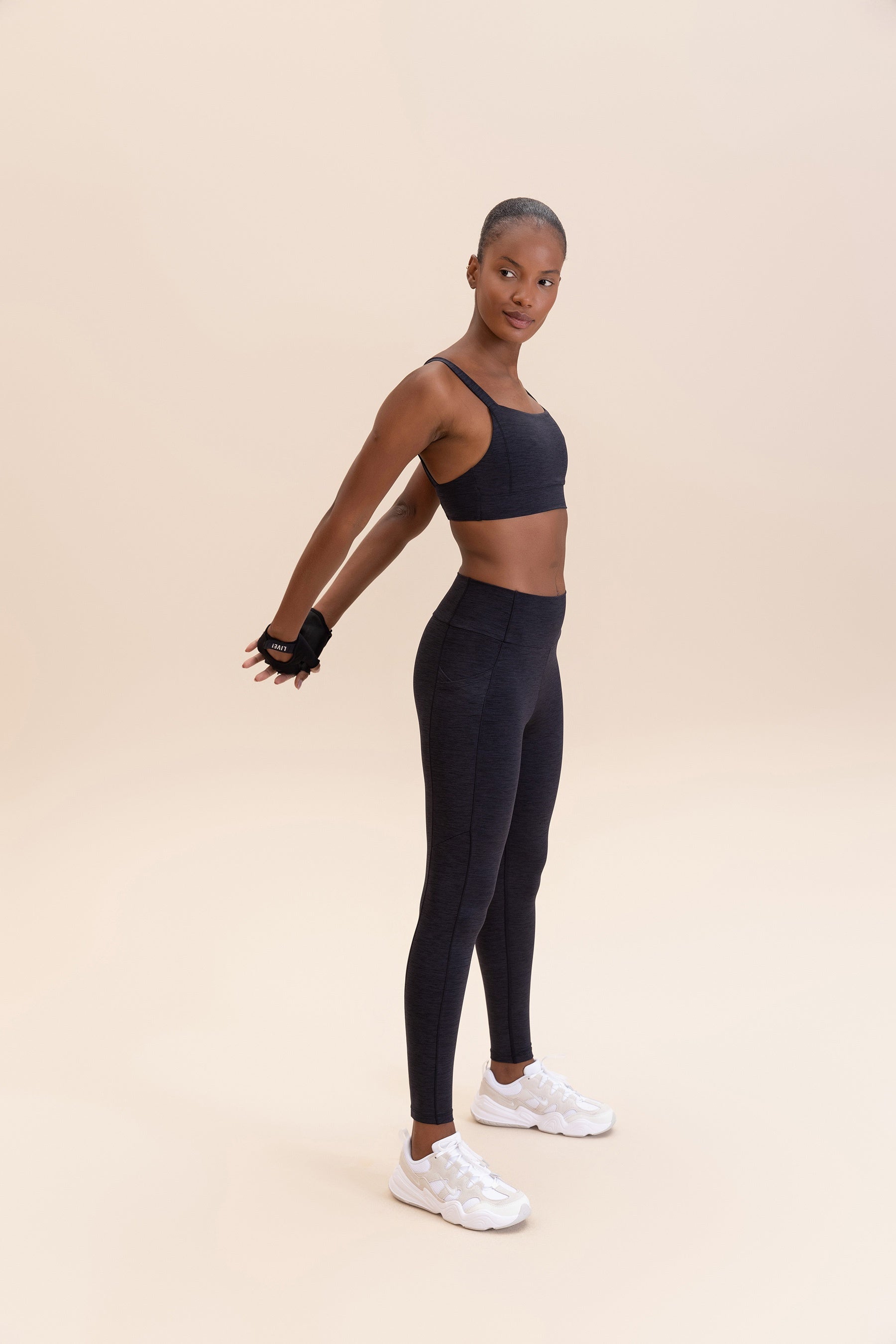 Melange Leggings for Women - High Waisted Yoga Pants with Pockets, Soft & Stretchy Workout Leggings - Perfect for Yoga, Gym, Running & Everyday Wear