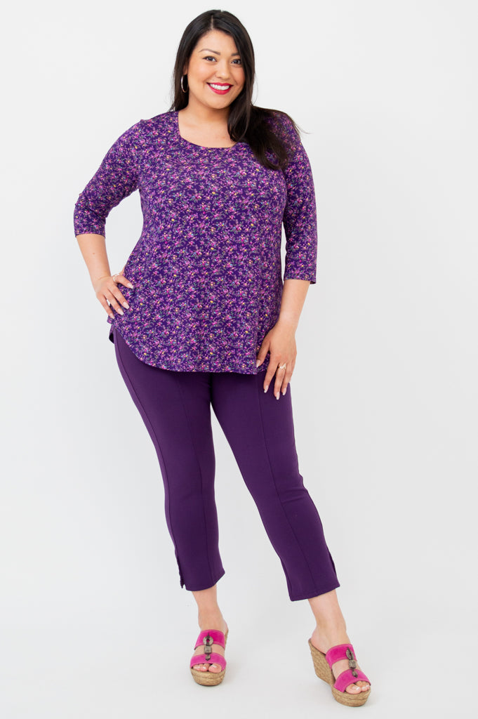Jazz 3/4 Sleeve Women's Tops - Soft Bamboo Fabric Casual Blouse for Everyday Wear | Perfect for Office, Date Night & Weekend Outings