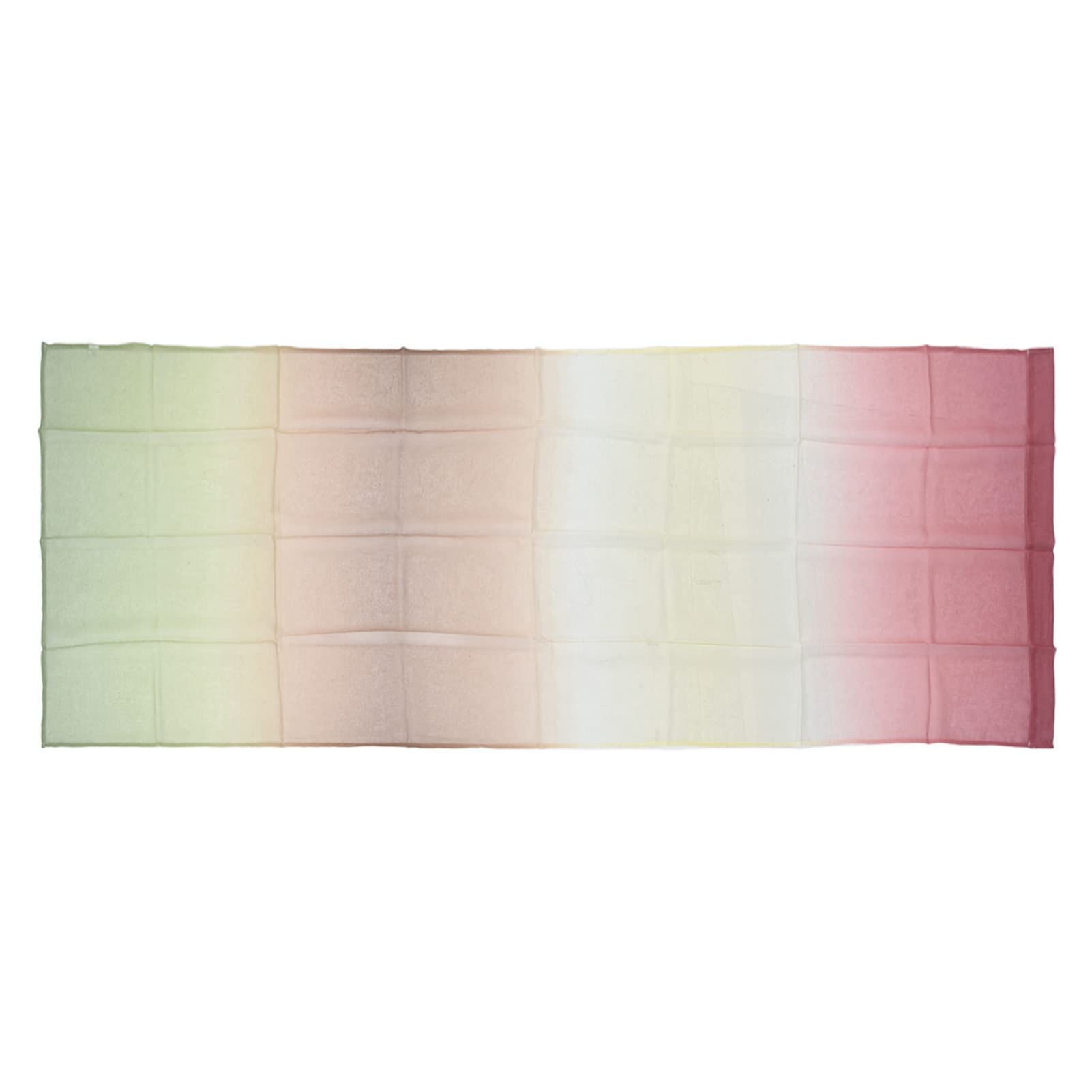 Breathable Gradient Sheer Voile Window Curtains - Modern Light Filtering Dolly Yarn Drapes for Living Room, Bedroom | Bean Green Home Decor for Natural Light & Privacy