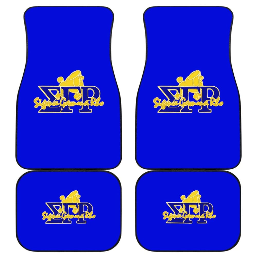 Premium Blue Sigma Gamma Rho Car Floor Mats - All-Weather Protection for Sedans, SUVs & Trucks - Perfect for Road Trips & Daily Commutes