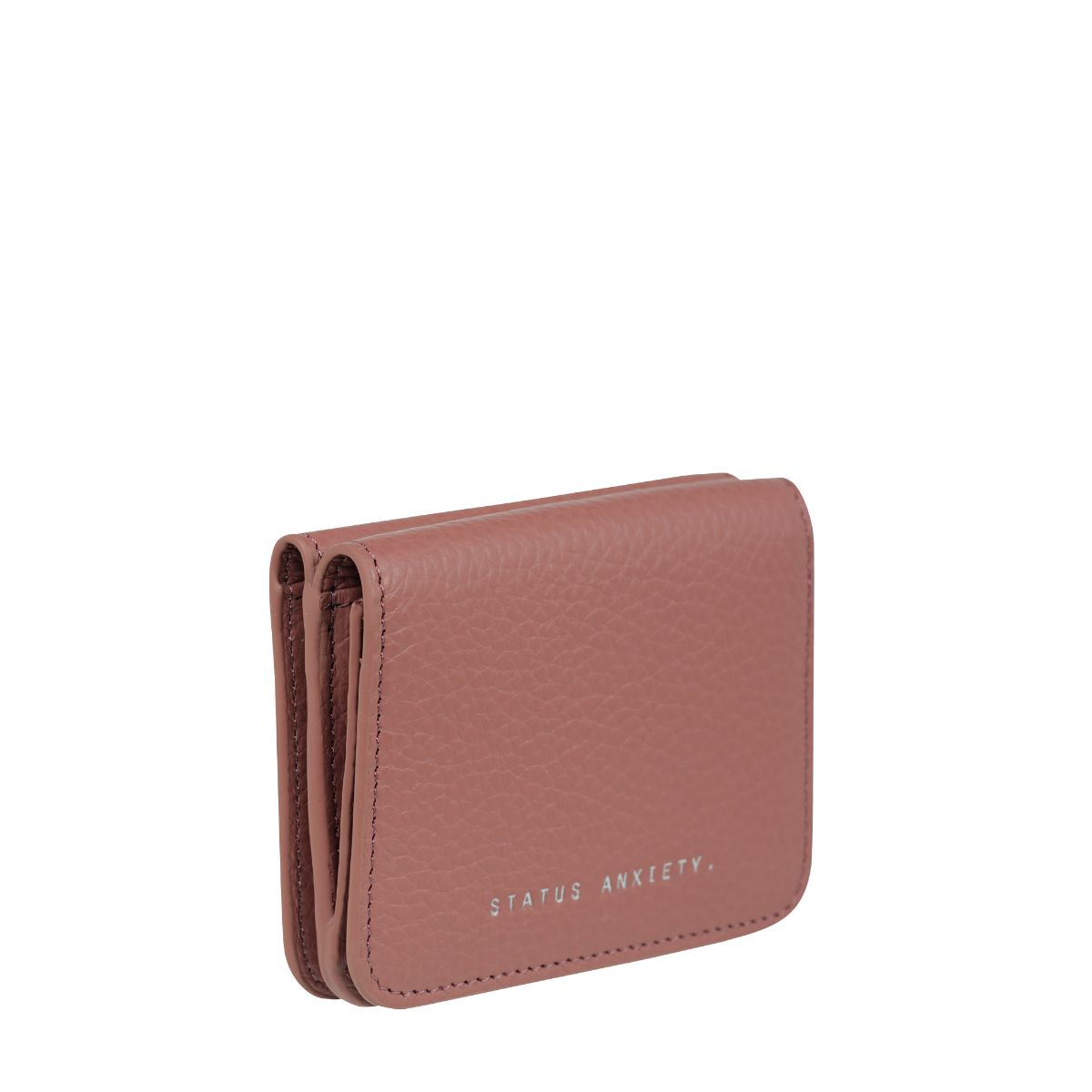 STATUS ANXIETY Miles Away Leather Card Holder Wallet - Slim RFID Blocking Minimalist Wallet for Men & Women - Perfect for Travel, Everyday Use and Gift Giving