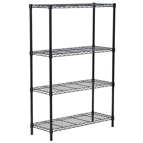 4-Tier Metal Wire Shelving Unit - Heavy Duty Storage Rack for Pantry, Closet, Kitchen, Laundry & Garage Organization - 35.4