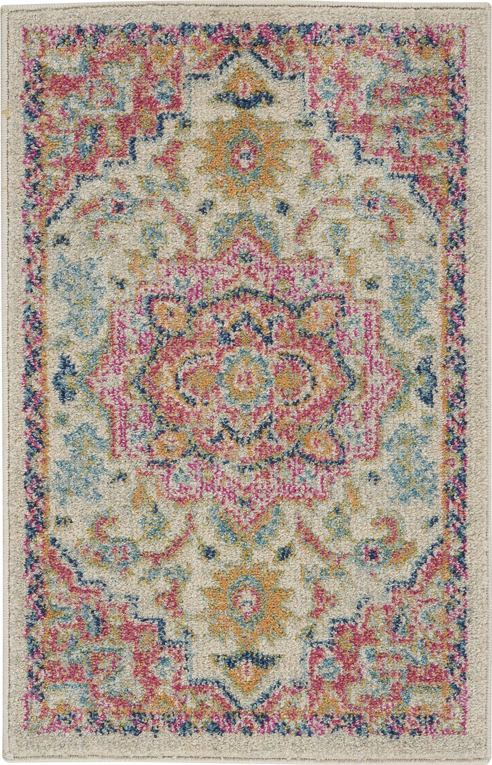 Nourison Passion Ivory/Pink 1'10
