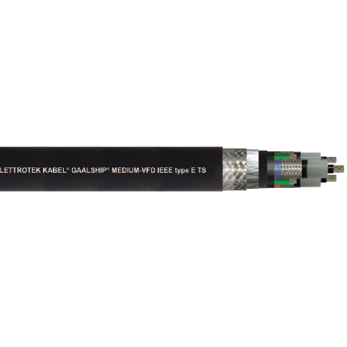 1 AWG 3C TC Shielded Nylon Tape Armor EPR GAALSHIP Medium IEEE Type E TS 8KV Offshore Power Cable - Perfect for Marine, Oil Rig, and Industrial Electrical Wiring Applications