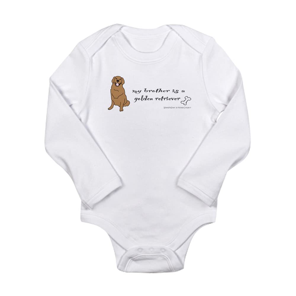 Golden Retriever Baby Bodysuit - Cute Dog Lover Outfit for Infants & Toddlers - Perfect for Family Photos, Pet Lover Gifts & Dog-Themed Parties