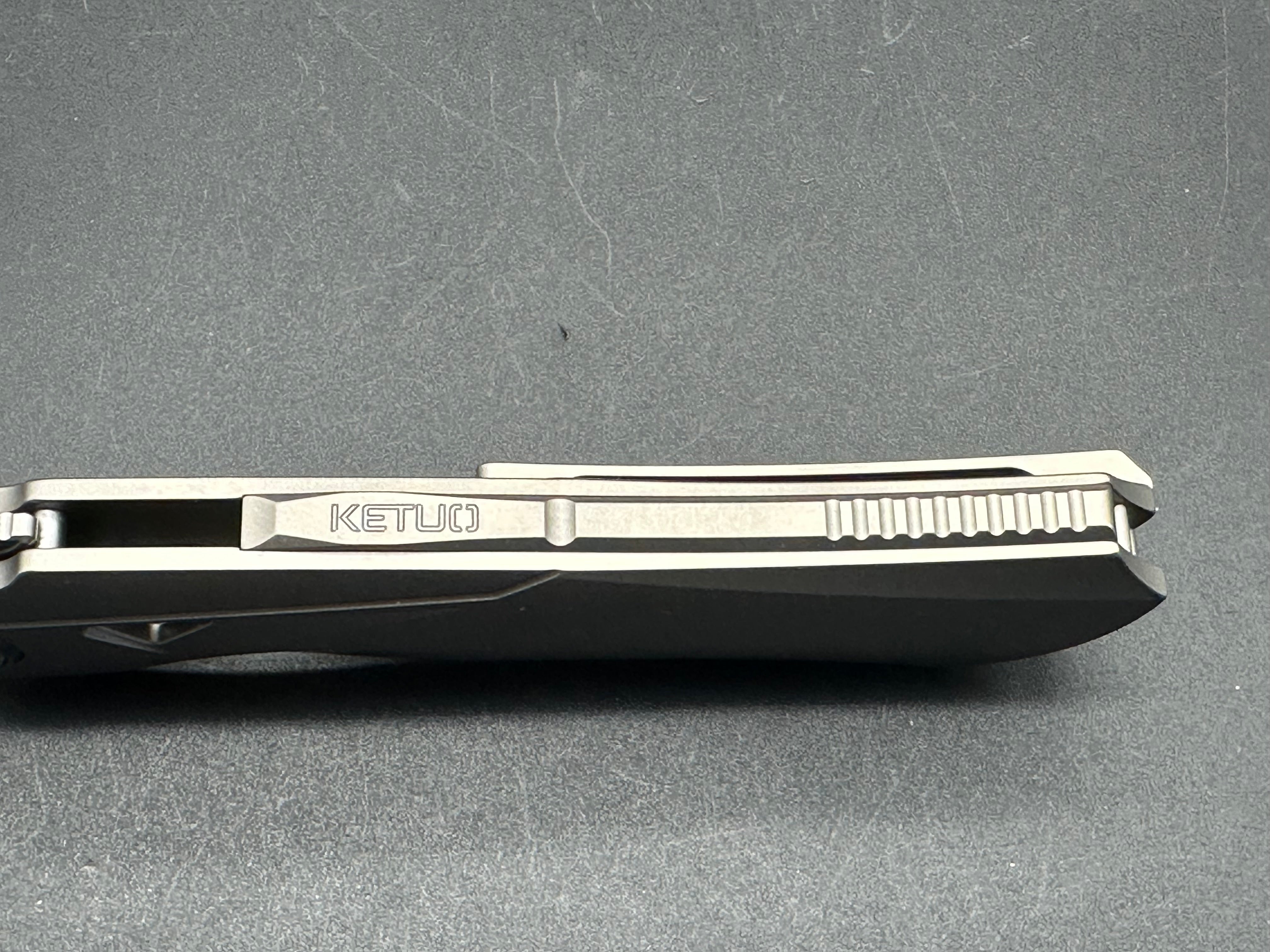 Premium Ketuo Illusion Titanium Folding Knife with M390 Super Steel Blade - EDC, Outdoor Survival, Camping & Tactical Use