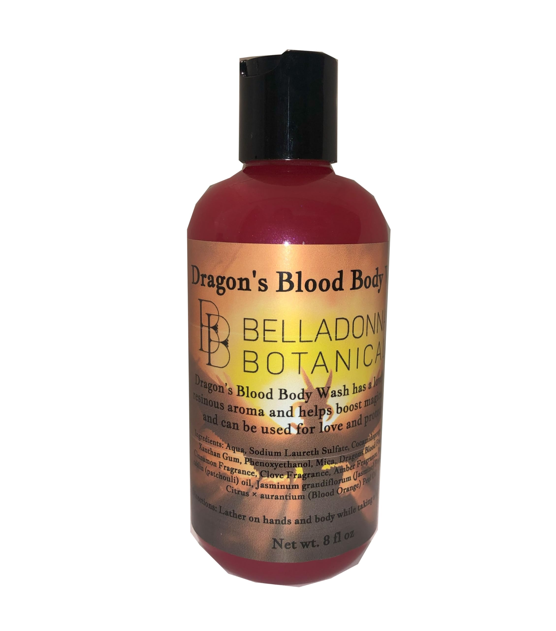 Natural Dragon's Blood Body Wash for Glowing Skin - Hydrating & Anti-Aging Shower Gel for Men & Women - Perfect for Daily Skincare Routine & Spa Day at Home
