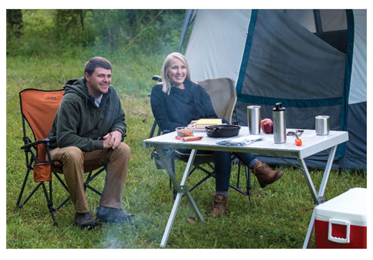Alps Mountaineering Silver Dining Table - Lightweight & Durable for Outdoor Camping, Picnics & Backyard BBQs