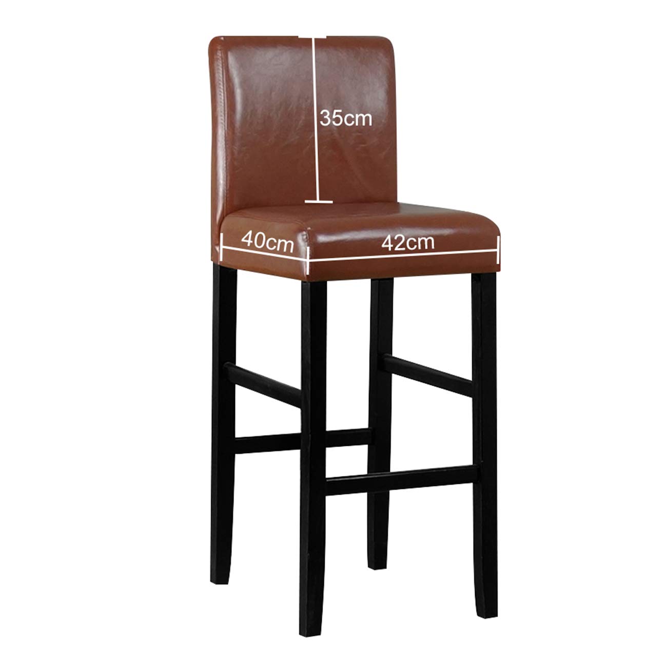Stretchable Washable Bar Stool Covers (2-Pack) - Removable Slipcovers for Swivel Bar Stools, Counter Height & Dining Chairs - Beige Fabric Seat Protectors for Home, Kitchen & Restaurant Use