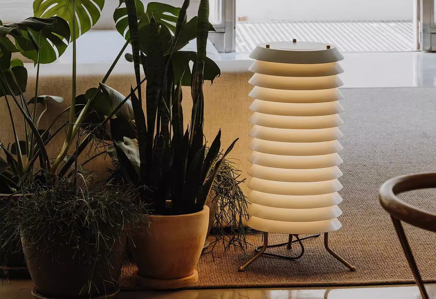 Baltic Tower Table Lamp - Modern LED Desk Light for Home Office, Bedroom & Living Room - Stylish Nightstand Lighting for Reading & Decor