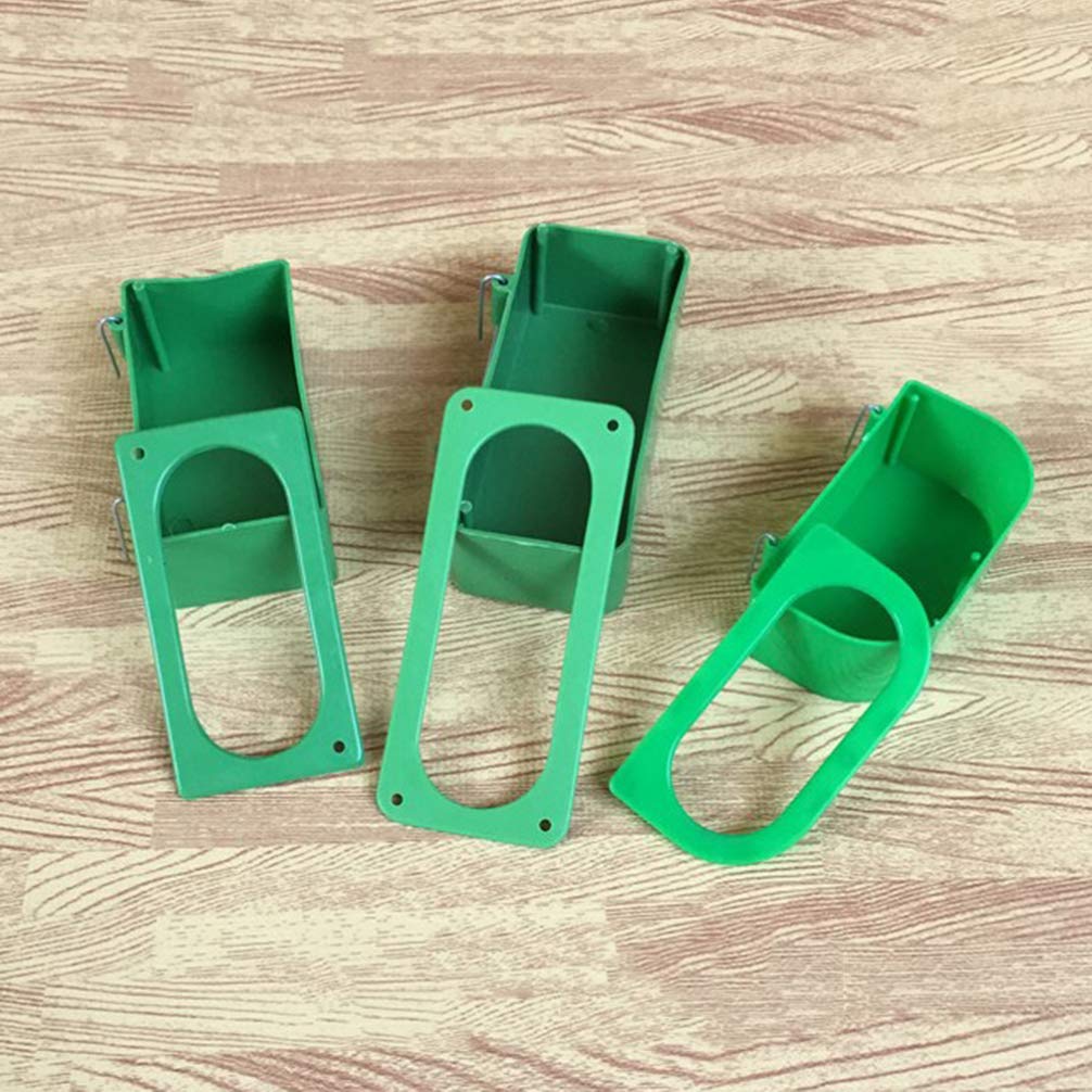 DOITOOL 10Pcs Hanging Bird Feeder & Water Dispenser - Durable Cage Mounted Food and Water Dish for Parrots, Pigeons, Canaries - Perfect for Aviaries, Bird Cages, and Outdoor Use