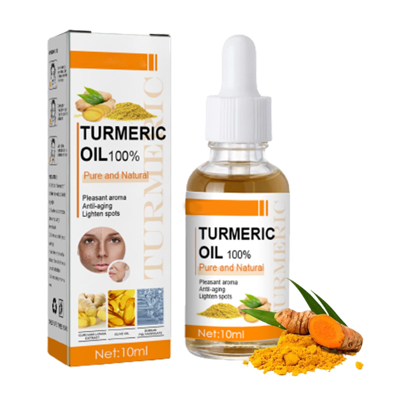 Reveage Turmeric Spot Correction Serum - Dark Spot Remover for Face & Skin, Brightening Treatment with Natural Turmeric Extract (1pc) - Perfect for Hyperpigmentation, Acne Scars & Uneven Skin Tone