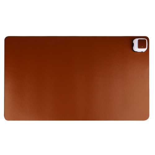600x360mm Large Electric Heated PU Leather Mouse Pad with 220V Power - Perfect for Office, Gaming & Cold Weather Workspaces
