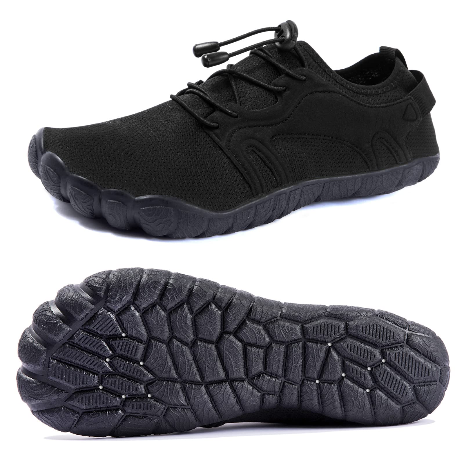 OTIEMU Men's Water Shoes - Barefoot Quick-Dry Aqua Shoes for Surfing, Diving, Hiking & Water Sports | Lightweight & Comfortable | Sizes 7.5-16 | Perfect for Beach, Pool, Kayaking & Outdoor Adventures
