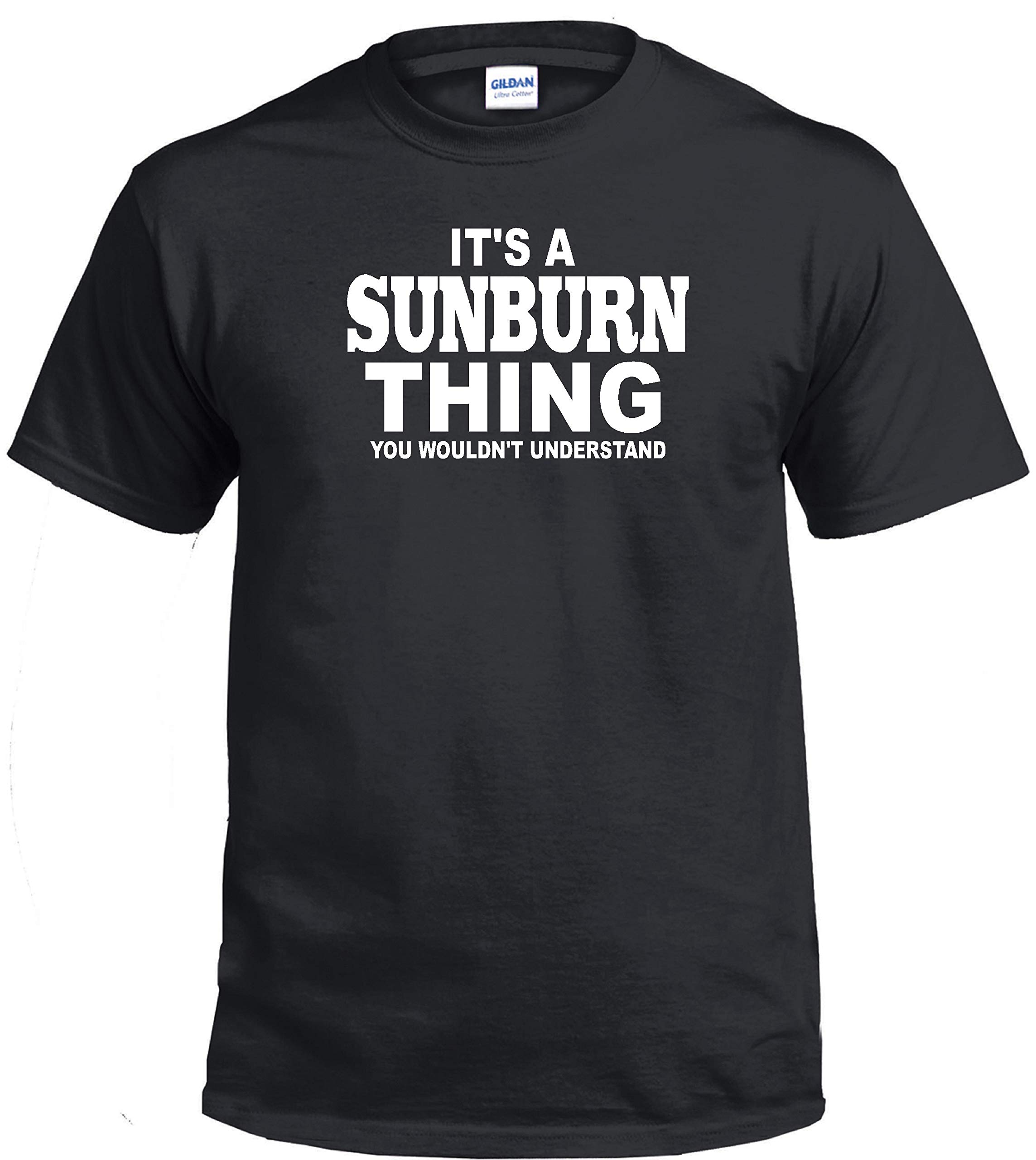 STUFF WITH ATTITUDE Sunburn Thing Black Graphic T-Shirt for Men & Women | Funny Summer Slogan Tee | Beach Party, Vacation, Casual Wear
