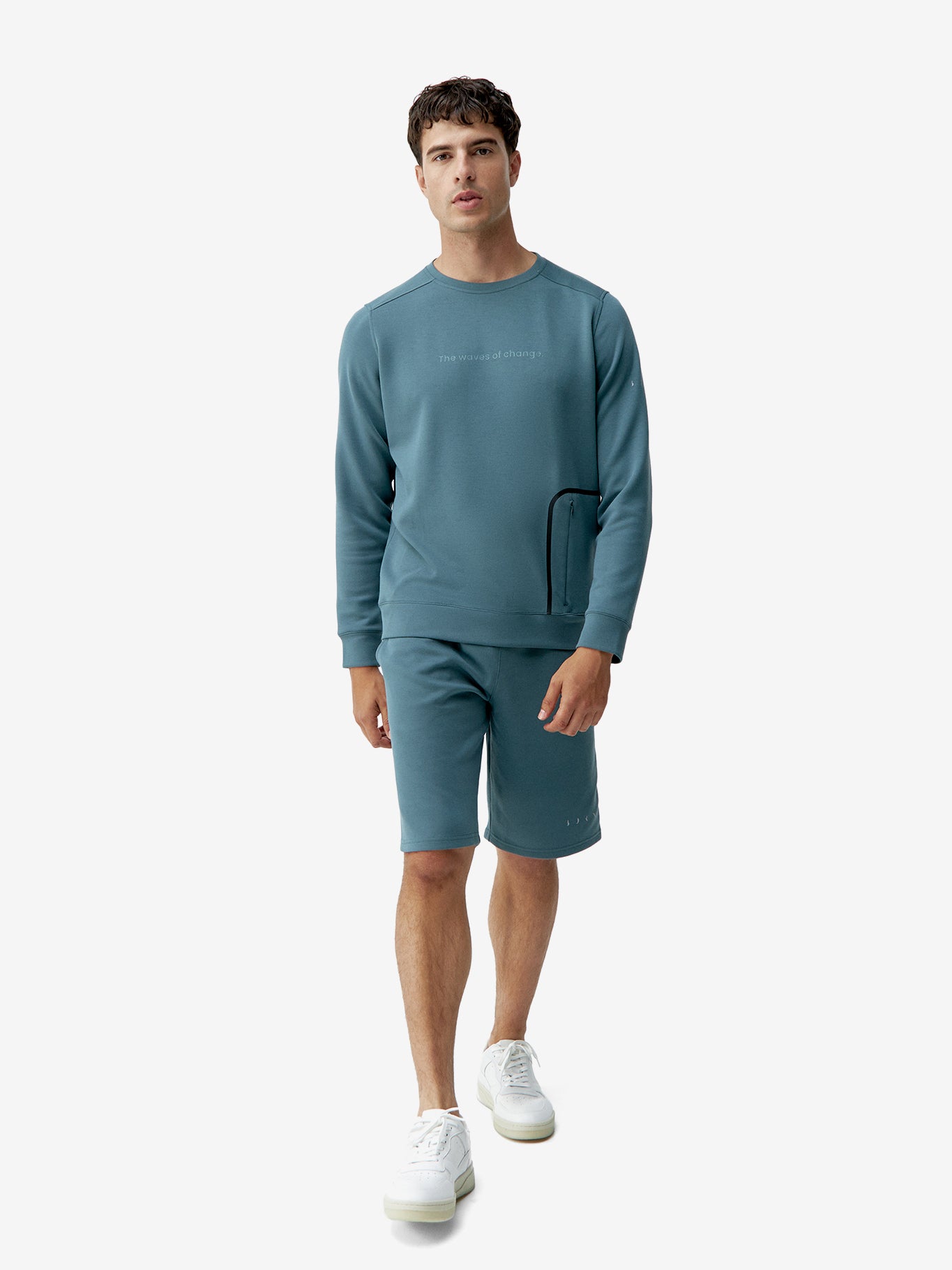 Born Yangtse Short Sleeve T-Shirt for Men - Soft Cotton Casual Tee in Grey Green | Perfect for Summer Outfits, Streetwear & Everyday Wear