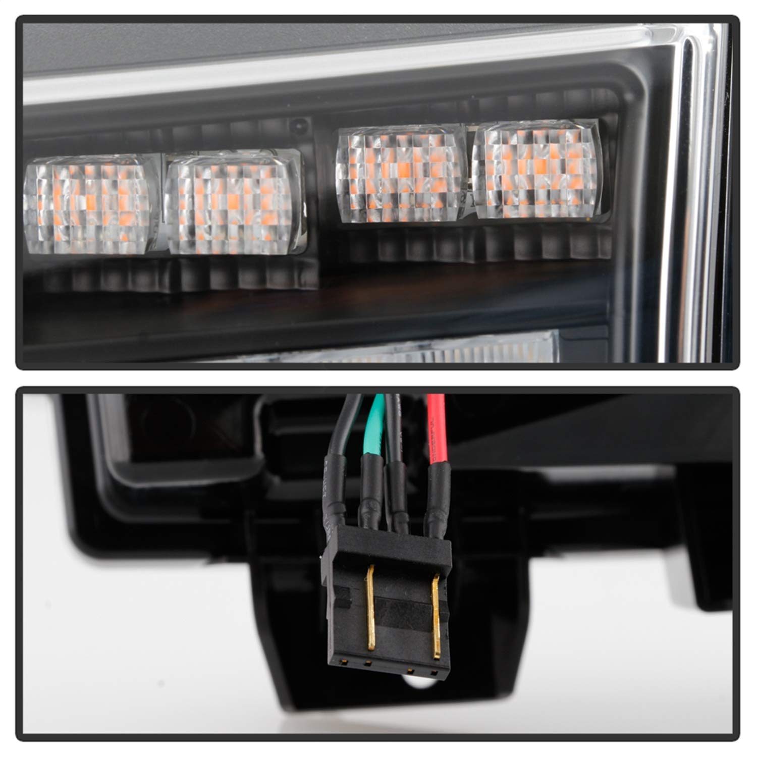 Spyder 5086785 Full LED Front Bumper Lights for Jeep Wrangler 2018-2019 | Sequential Turn Signals | Black Housing | Compatible with Halogen Models Only (Not for LED Models) | Off-Road & Night Driving Upgrade