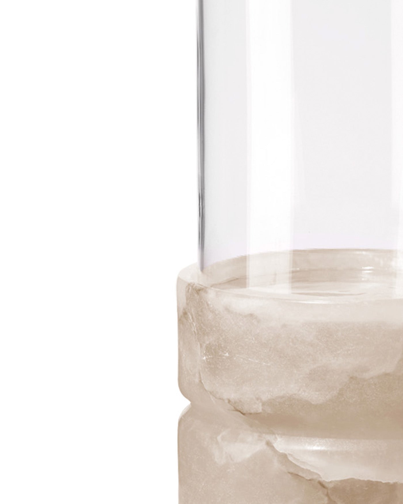 Charlotte Stacked Hurricane Glass Candle Holder - Elegant Home Decor for Dining Table, Wedding Centerpiece, and Holiday Decorations