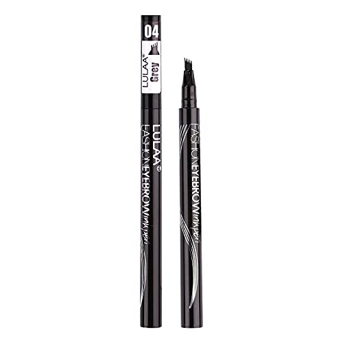 4-in-1 Waterproof Eyebrow Pencil – Sweat Proof, Non-Fading, Long Lasting Black & Brown Liquid Brow Pencil (2ml) – Perfect for Gym, Swimming & Everyday Makeup