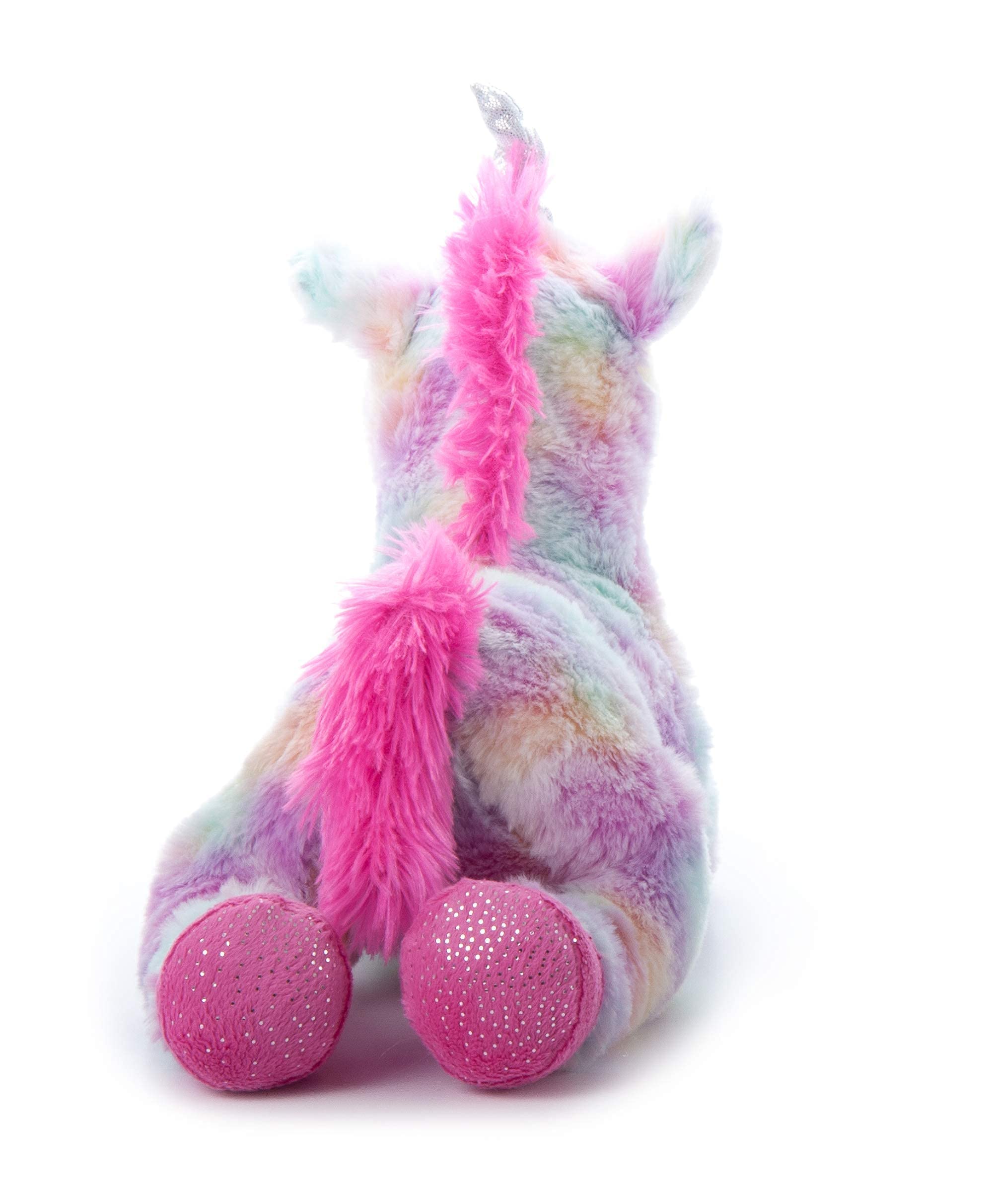 Rainbow Tie-Dye Unicorn Stuffed Animal Plush Toy - Soft & Cuddly Unicorn Gift for Girls & Kids | Perfect for Birthday Presents, Nursery Decor & Imaginative Play