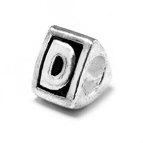 Olympia Letter D Alphabet Charm for Pandora Bracelets - Sterling Silver Initial Pendant for Jewelry Making, Gifts & Personalization - Perfect for Birthdays, Anniversaries & Custom Jewelry Designs