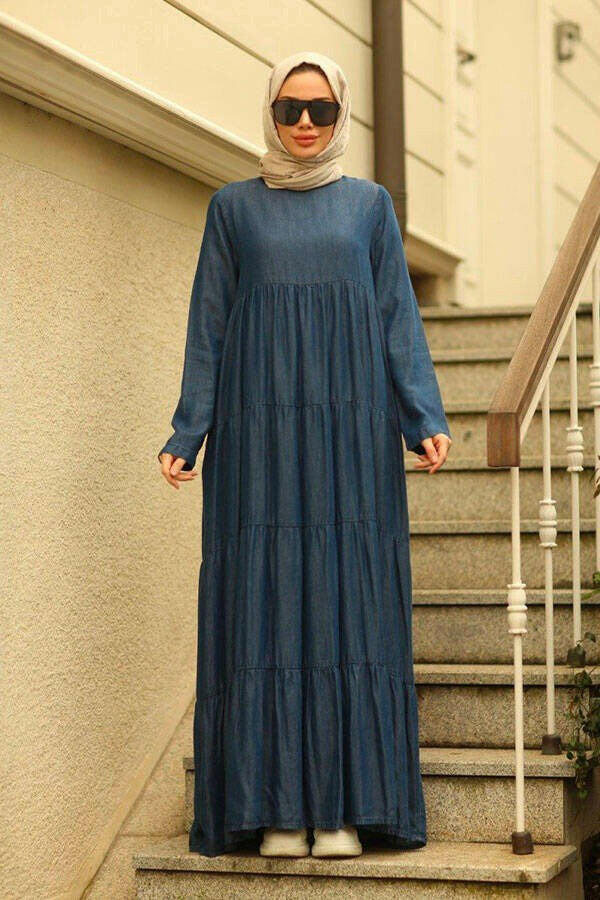 Elegant Tiered Long Maxi Dress - Modest Flowy Summer Dress for Women - Perfect for Beach Vacations, Weddings & Casual Outings