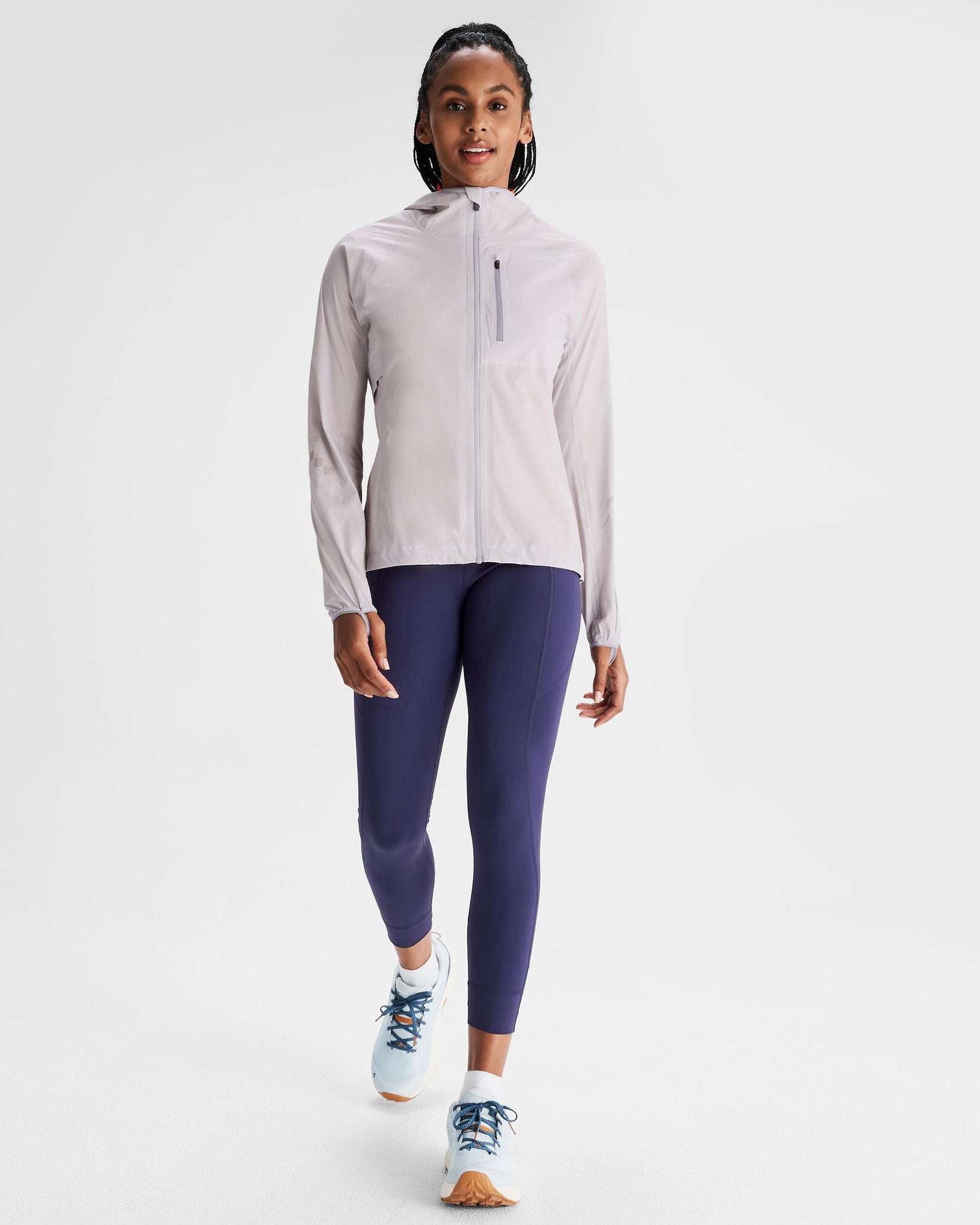 Women's Seeker 2.5L Waterproof Rain Jacket - Lightweight Windproof Hooded Outdoor Shell for Hiking & Travel (Dove Grey) - Perfect for Camping, Commuting & Rainy Day Adventures