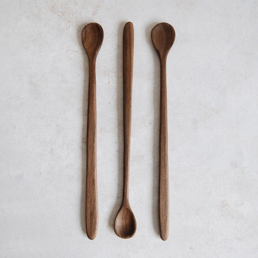 Hand Carved Walnut Tasting Spoon - Premium Wooden Spoon for Cheese, Honey, Jam & Olive Oil - Perfect for Gourmet Tasting, Charcuterie Boards & Kitchen Decor