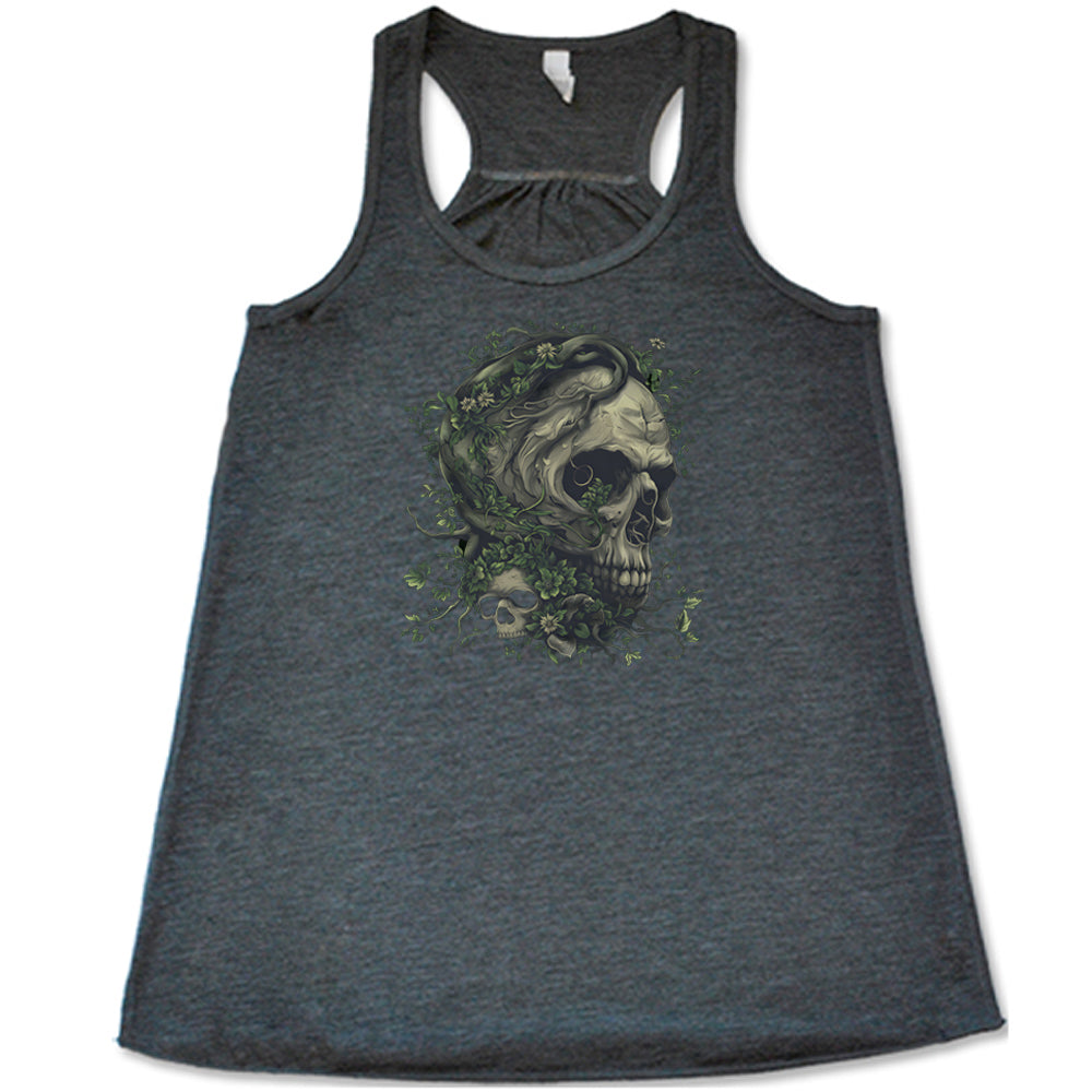 Tree Skull Graphic T-Shirt for Men & Women - Trendy Gothic Streetwear Tee for Casual Wear, Halloween, and Music Festivals