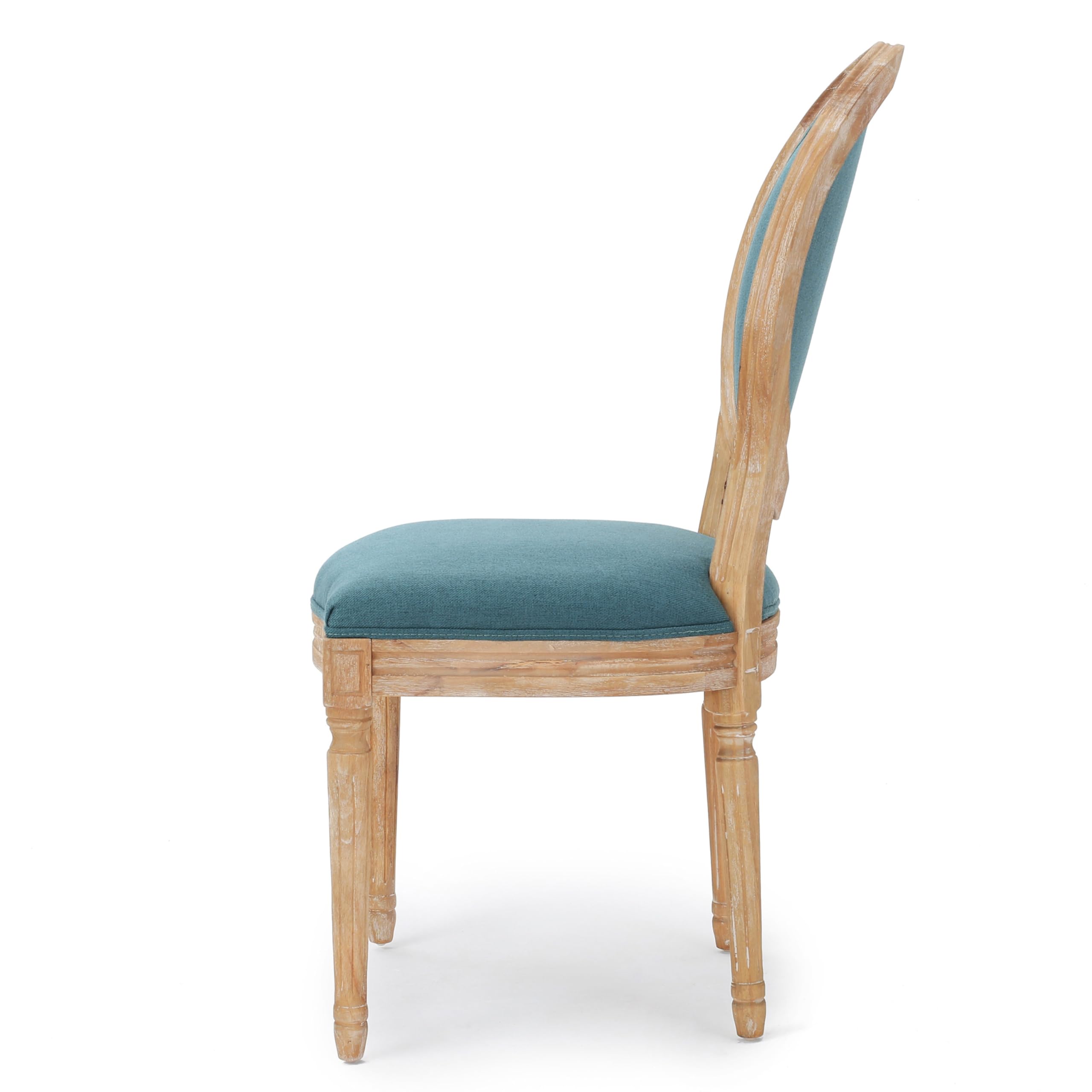 Christopher Knight Home Phinnaeus Fabric Dining Chairs, 2-Piece Set, Dark Teal - Modern Upholstered Side Chairs for Kitchen, Dining Room, or Breakfast Nook