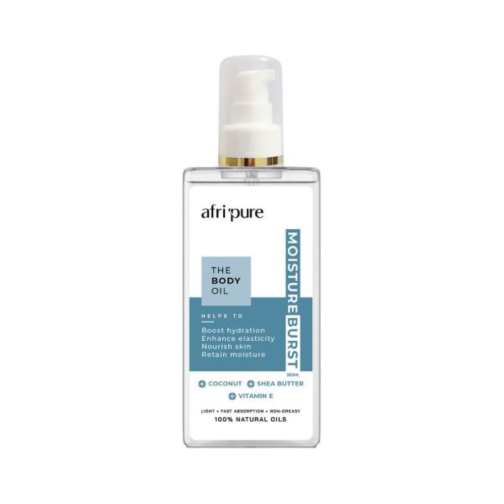 BODY OIL - MOISTURE BURST 180ml | Hydrating & Nourishing Dry Skin Treatment | Perfect for Massage, After Shower & Daily Skincare Routine