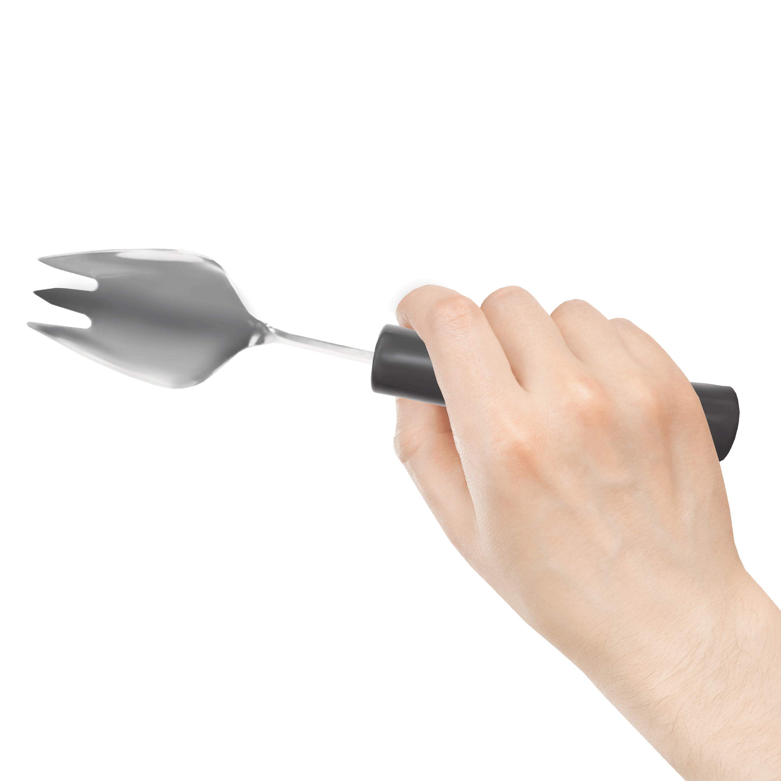 Weighted Utensil Set for Hand Tremors & Stroke Recovery - Adaptive Eating Aids with Non-Slip Plastic Handles - Ideal for Parkinson's, Arthritis & Physical Therapy Patients