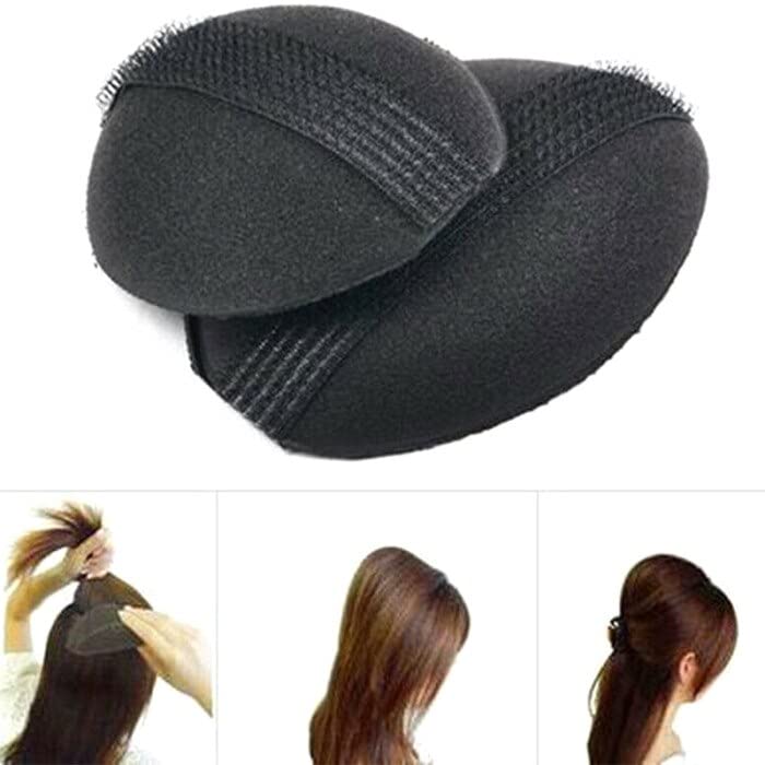 APSAMBR Hair Puff Set of 2 - Oval Shape Hair Styling Tool & Volumizer for Women & Girls - Create Bouncy Puffs & Volume - Perfect for Updos, Ponytails & Special Occasions