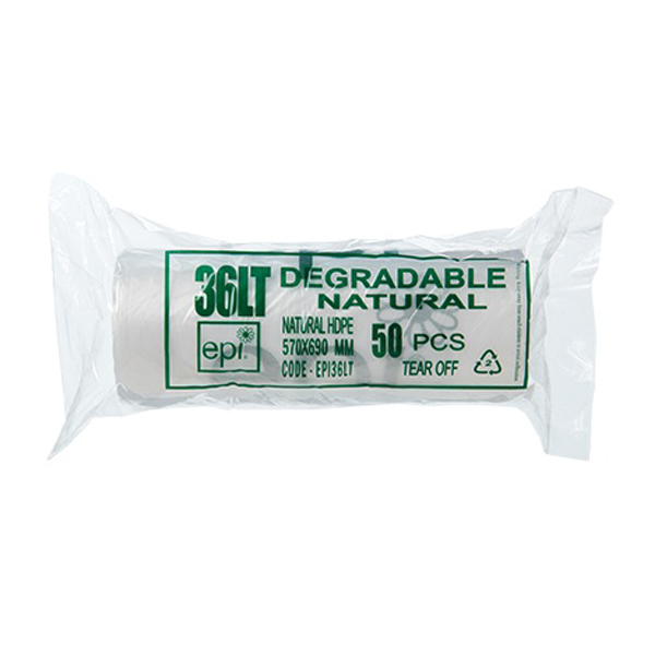Eco-Friendly 36L Kitchen Trash Bags - Biodegradable & Compostable Bin Liners for Waste Disposal | Perfect for Home, Office & Outdoor Use