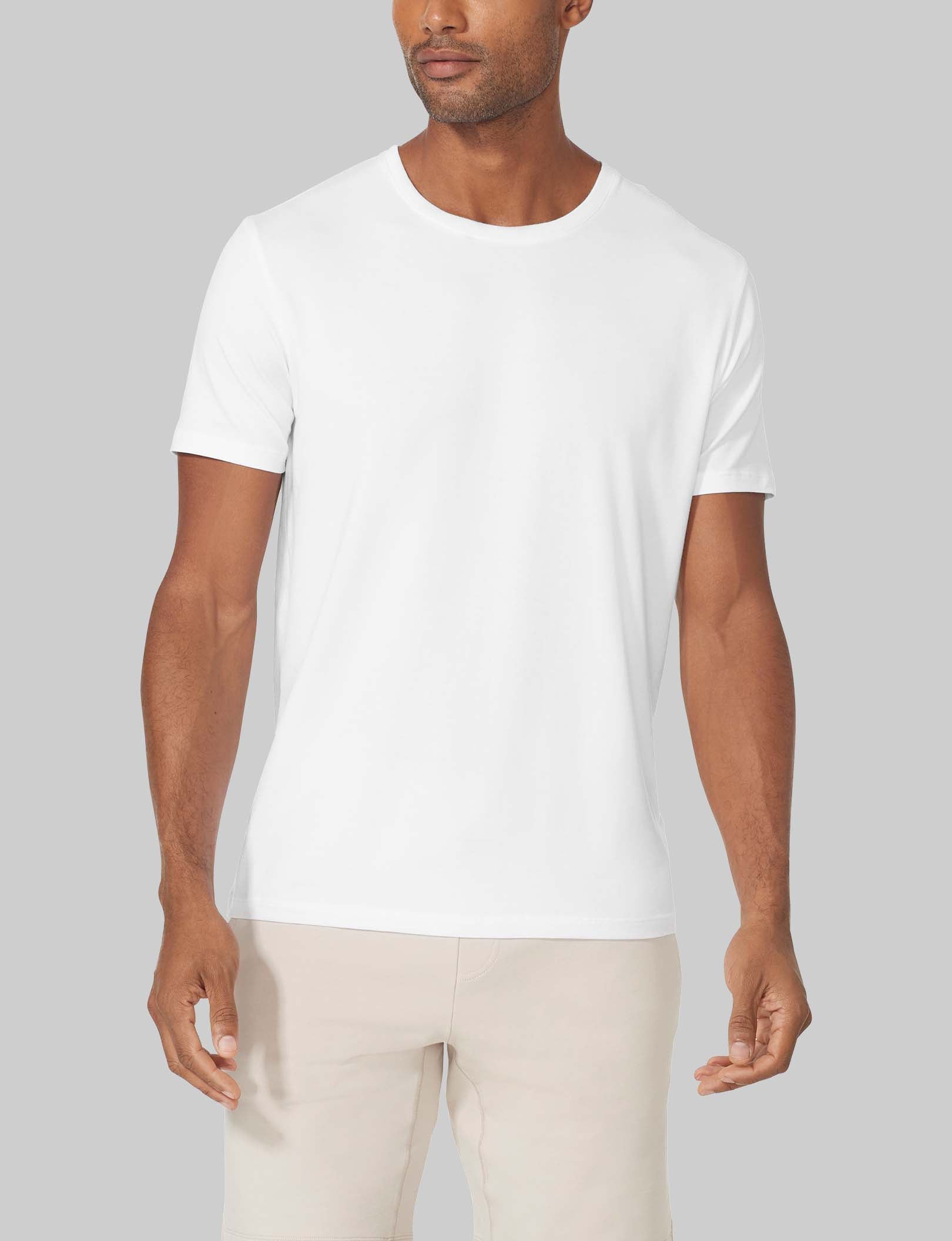 Second Skin Crew Neck T-Shirt for Men & Women | Ultra Soft Stretch Cotton | Perfect for Layering, Casual Wear & Everyday Comfort