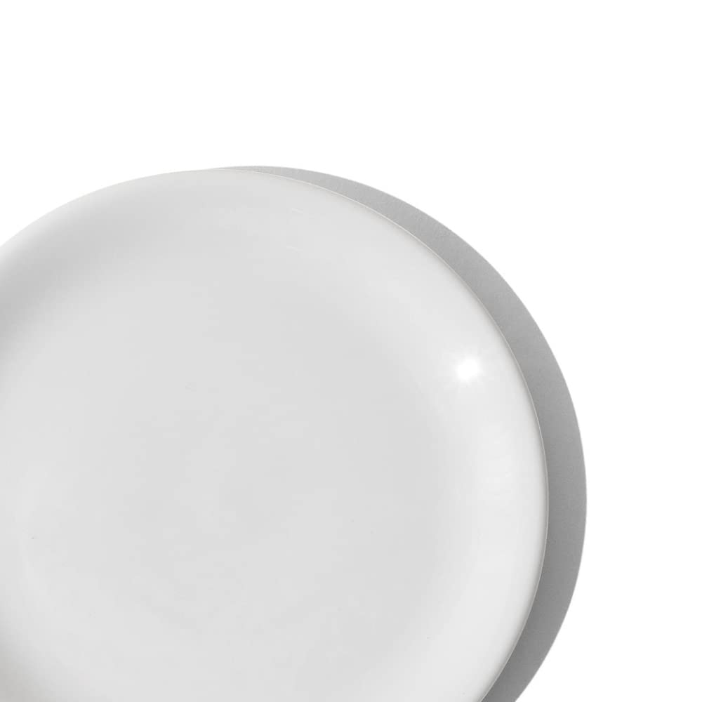 Premium Porcelain Bread and Butter Plates Set of 4 - Classic White English Dinnerware - Perfect for Breakfast, Tea Parties & Elegant Dining (Made in England)