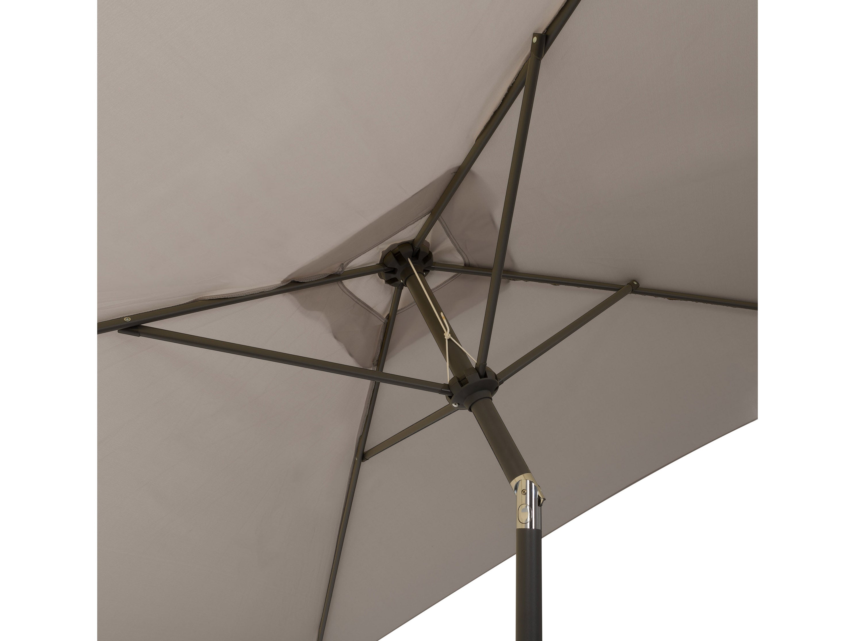 9ft Square Grey Patio Umbrella - Outdoor Sun Shade for Deck, Poolside, and Garden - UV Protection & Water Resistant