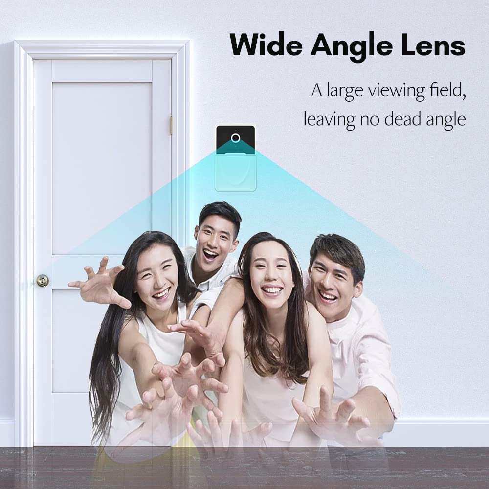 Splenssy Smart WiFi Doorbell Camera - Wireless Video Door Phone with Night Vision, 2-Way Audio, Cloud Storage & Rechargeable Battery - Ideal for Home Security & Smart Monitoring