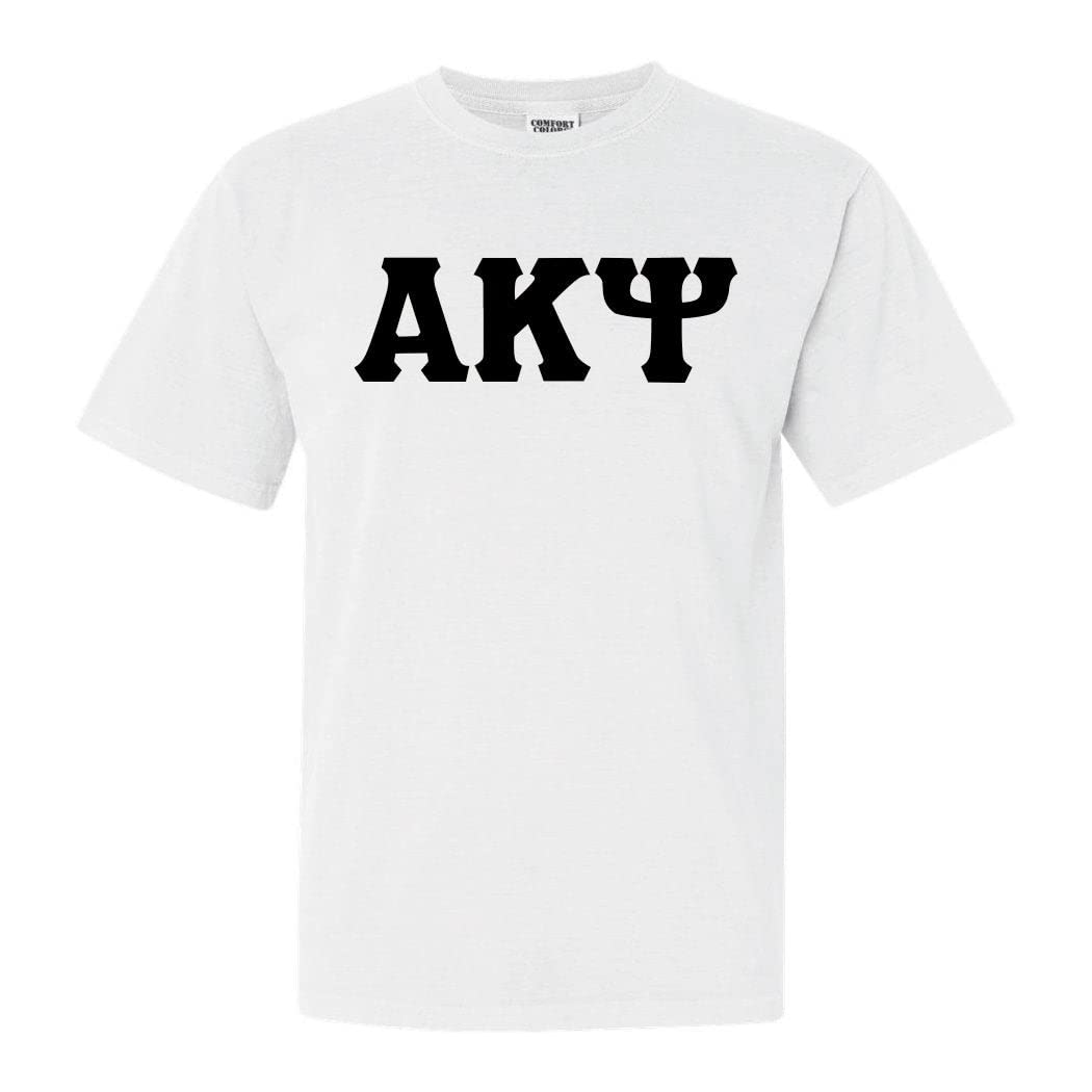 Alpha Kappa Psi Comfort Colors Cotton T-Shirt - Soft Fraternity Apparel for Casual Wear & College Events | Greek Life Essential