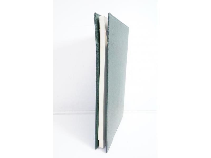Authentic Pre-Owned Louis Vuitton Taiga Epicea Green Leather Notebook Cover R20410 150019 - Luxury Organizer for Journals, Planners & Business Accessories