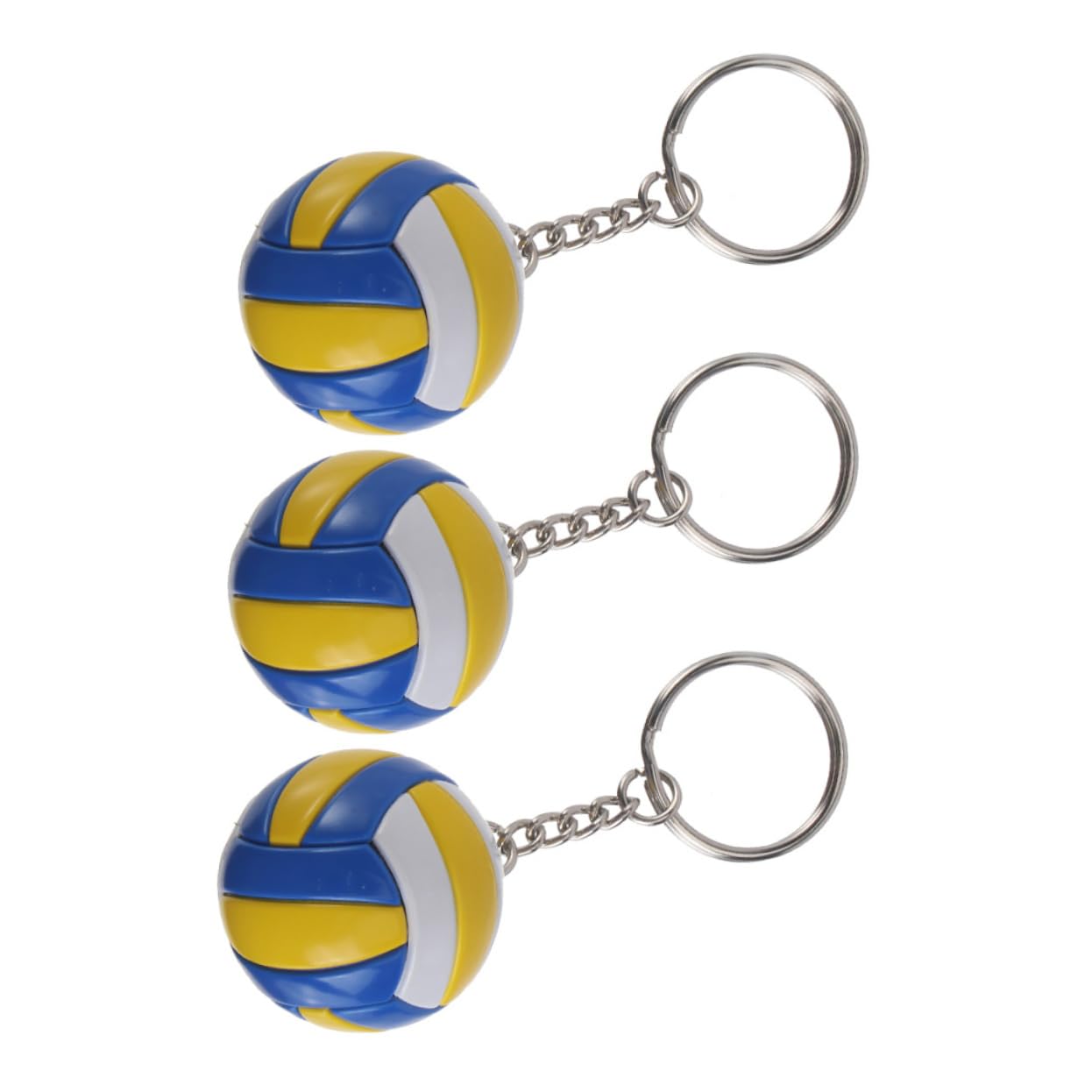 WHAMVOX 15 Pcs Volleyball Keychain Set - Molten VB Keychains for Players & Fans - PU Leather Volleyball Charm Accessories - Perfect for Gifts, Team Spirit & Sports Enthusiasts